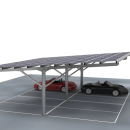 Steel Double Solar Panel Carport Mounting
